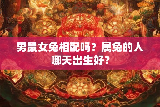 男鼠女兔相配吗？属兔的人哪天出生好？