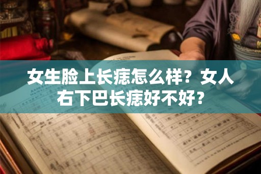 女生脸上长痣怎么样？女人右下巴长痣好不好？
