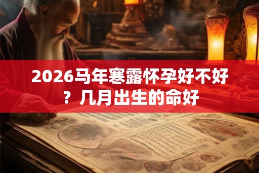 2026马年寒露怀孕好不好？几月出生的命好