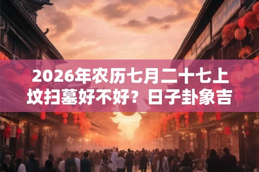 2026年农历七月二十七上坟扫墓好不好?日子卦象吉凶? 2026年农历七月二十七上坟扫墓好不好?日子卦象吉凶?