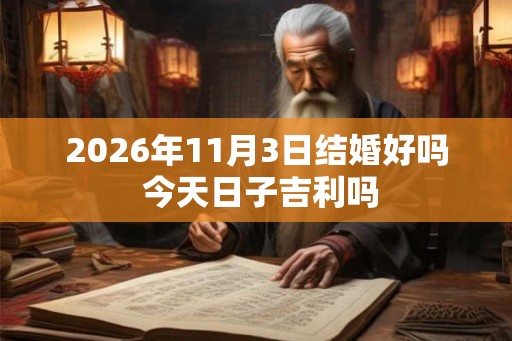 2026年11月3日结婚好吗 今天日子吉利吗
