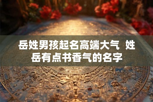 岳姓男孩起名高端大气  姓岳有点书香气的名字