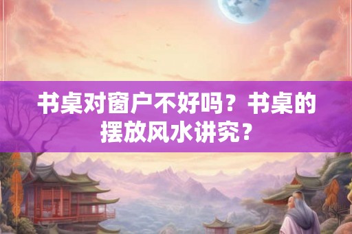 书桌对窗户不好吗？书桌的摆放风水讲究？