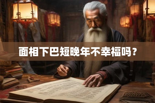 面相下巴短晚年不幸福吗？