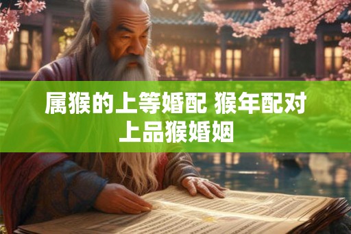 属猴的上等婚配 猴年配对上品猴婚姻