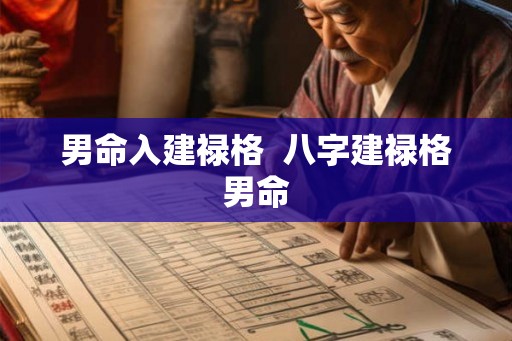 男命入建禄格 八字建禄格男命 男命入建禄格 八字建禄格男命