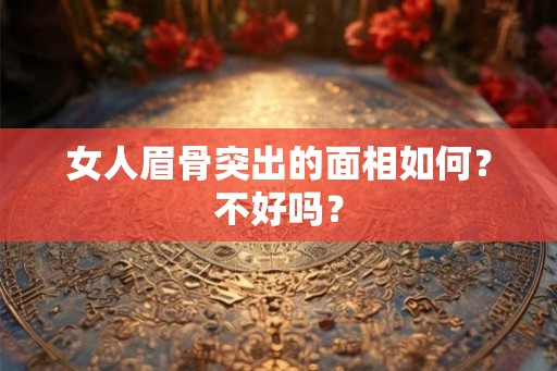 女人眉骨突出的面相如何？不好吗？