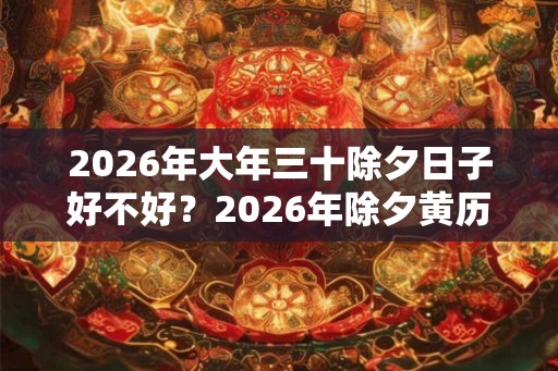 2026年大年三十除夕日子好不好？2026年除夕黄历宜忌查询！