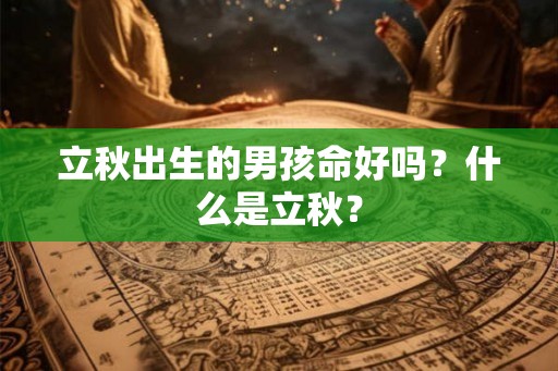 立秋出生的男孩命好吗?什么是立秋? 立秋出生的男孩命好吗?什么是立秋?