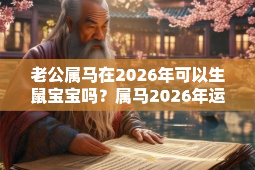 老公属马在2026年可以生鼠宝宝吗？属马2026年运势解析！