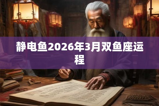 静电鱼2026年3月双鱼座运程