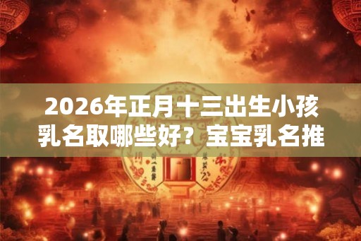 2026年正月十三出生小孩乳名取哪些好?宝宝乳名推荐 2026年正月十三出生小孩乳名取哪些好?宝宝乳名推荐