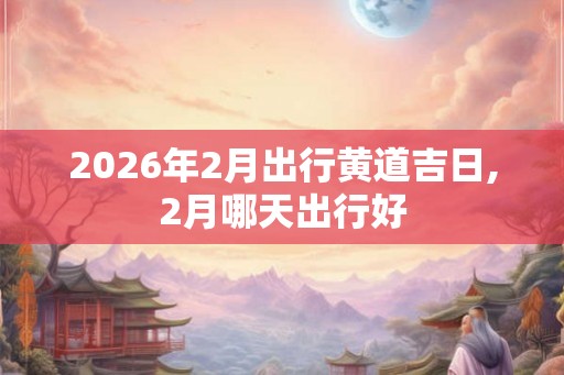 2026年2月出行黄道吉日,2月哪天出行好