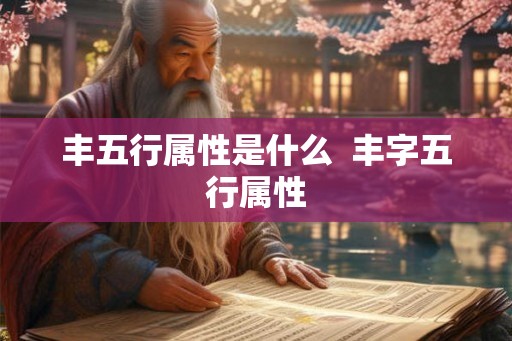 丰五行属性是什么 丰字五行属性 丰五行属性是什么 丰字五行属性