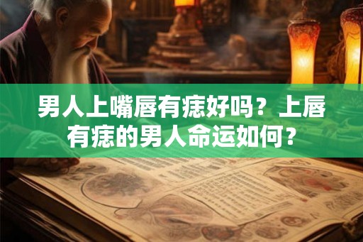 男人上嘴唇有痣好吗？上唇有痣的男人命运如何？