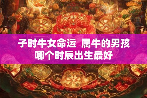 子时牛女命运  属牛的男孩哪个时辰出生最好