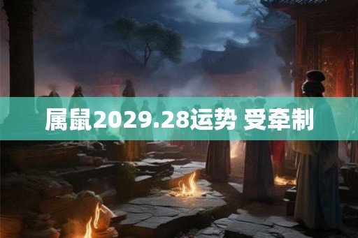 属鼠2029.28运势 受牵制
