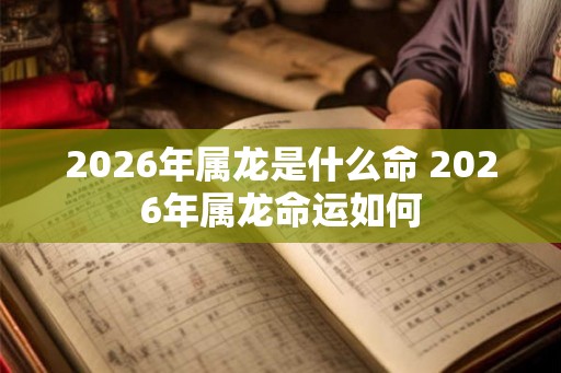 2026年属龙是什么命 2026年属龙命运如何 2026年属龙是什么命 2026年属龙命运如何
