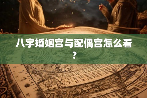 八字婚姻宫与配偶宫怎么看? 八字婚姻宫与配偶宫怎么看?