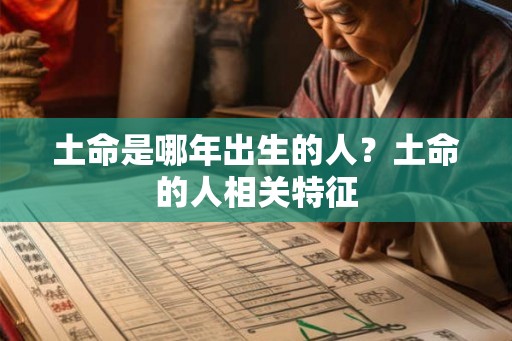 土命是哪年出生的人？土命的人相关特征