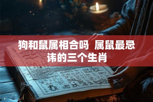 狗和鼠属相合吗 属鼠最忌讳的三个生肖 狗和鼠属相合吗 属鼠最忌讳的三个生肖