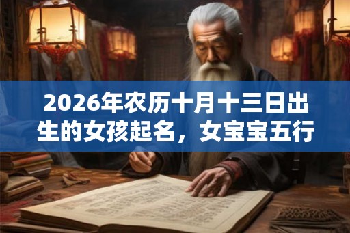 2026年农历十月十三日出生的女孩起名，女宝宝五行起名