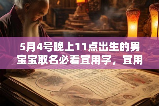 5月4号晚上11点出生的男宝宝取名必看宜用字，宜用名