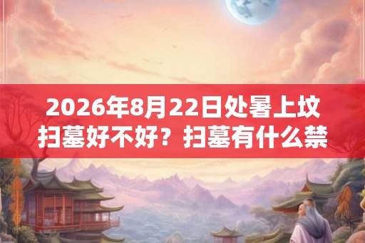 2026年8月22日处暑上坟扫墓好不好？扫墓有什么禁忌？