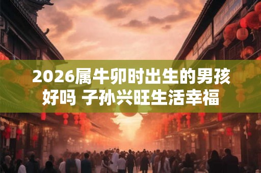 2026属牛卯时出生的男孩好吗 子孙兴旺生活幸福 2026属牛卯时出生的男孩好吗 子孙兴旺生活幸福
