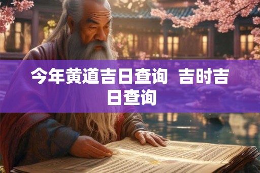 今年黄道吉日查询  吉时吉日查询