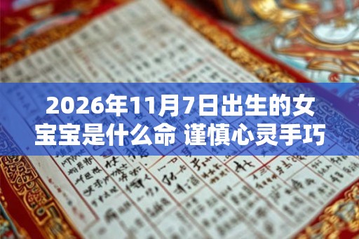 2026年11月7日出生的女宝宝是什么命 谨慎心灵手巧