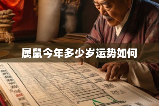 属鼠今年多少岁运势如何