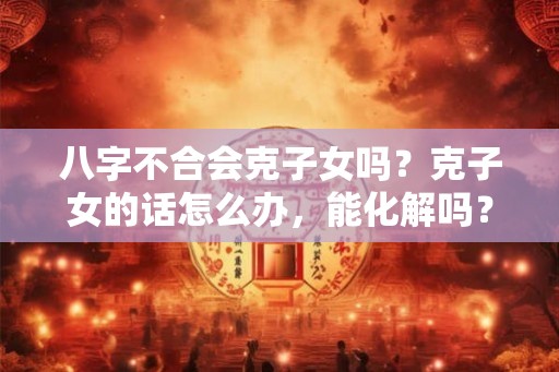 八字不合会克子女吗？克子女的话怎么办，能化解吗？