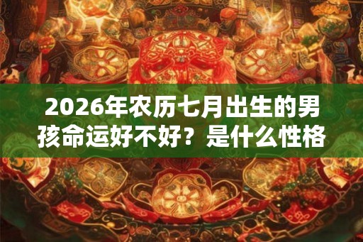 2026年农历七月出生的男孩命运好不好?是什么性格? 2026年农历七月出生的男孩命运好不好?是什么性格?