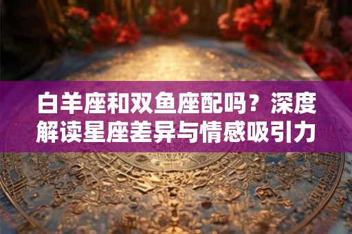 白羊座和双鱼座配吗?深度解读星座差异与情感吸引力 白羊座和双鱼座配吗?深度解读星座差异与情感吸引力