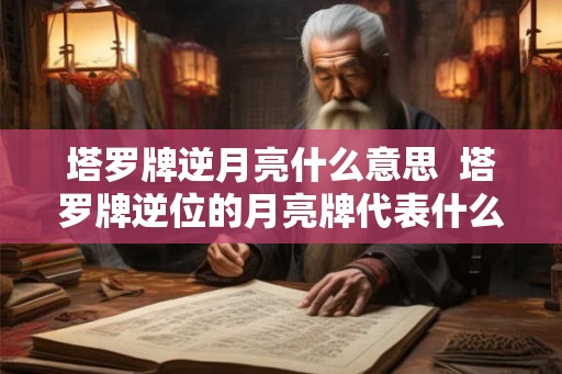 塔罗牌逆月亮什么意思  塔罗牌逆位的月亮牌代表什么意思