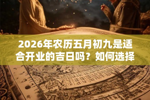 2026年农历五月初九是适合开业的吉日吗？如何选择开业吉日？