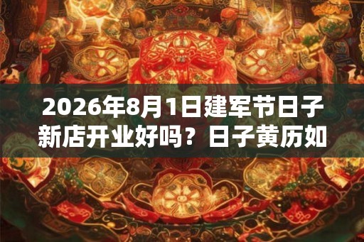 2026年8月1日建军节日子新店开业好吗？日子黄历如何？