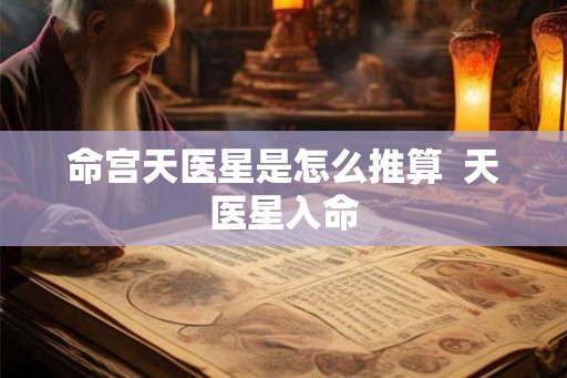 命宫天医星是怎么推算  天医星入命