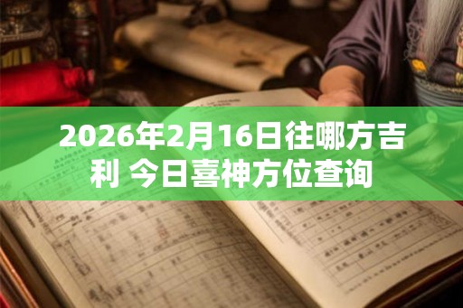 2026年2月16日往哪方吉利 今日喜神方位查询