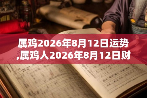 属鸡2026年8月12日运势,属鸡人2026年8月12日财运,生肖鸡2026年8月12日运势