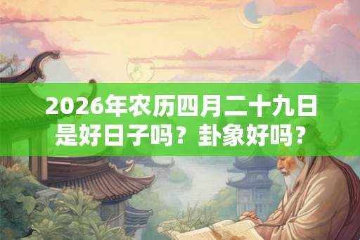 2026年农历四月二十九日是好日子吗?卦象好吗? 2026年农历四月二十九日是好日子吗?卦象好吗?