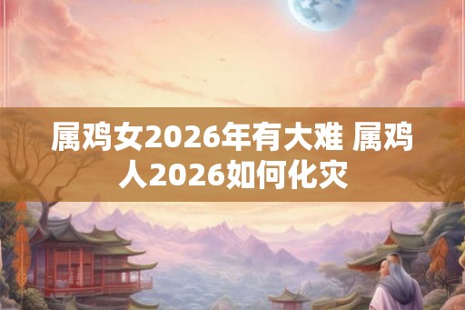 属鸡女2026年有大难 属鸡人2026如何化灾