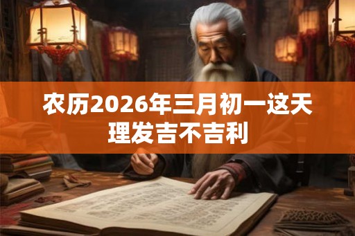 农历2026年三月初一这天理发吉不吉利