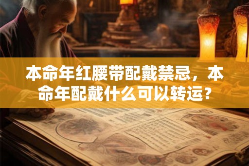 本命年红腰带配戴禁忌，本命年配戴什么可以转运？