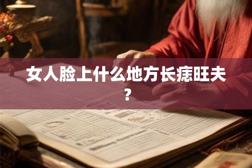 女人脸上什么地方长痣旺夫？