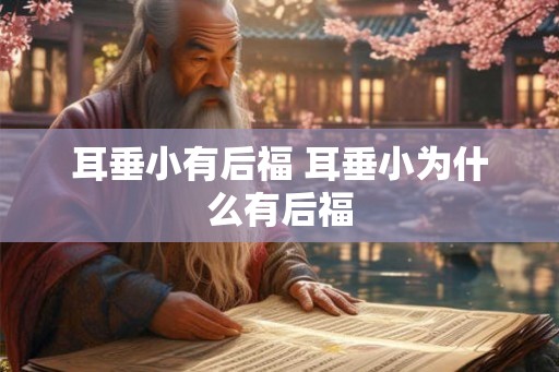 耳垂小有后福 耳垂小为什么有后福