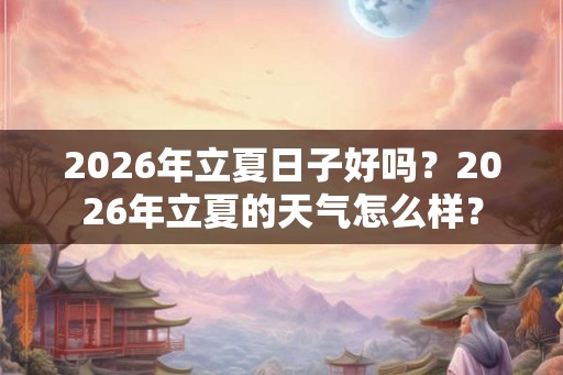 2026年立夏日子好吗？2026年立夏的天气怎么样？