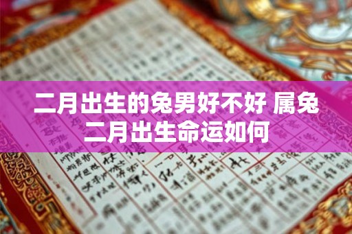 二月出生的兔男好不好 属兔二月出生命运如何