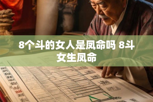8个斗的女人是凤命吗 8斗女生凤命